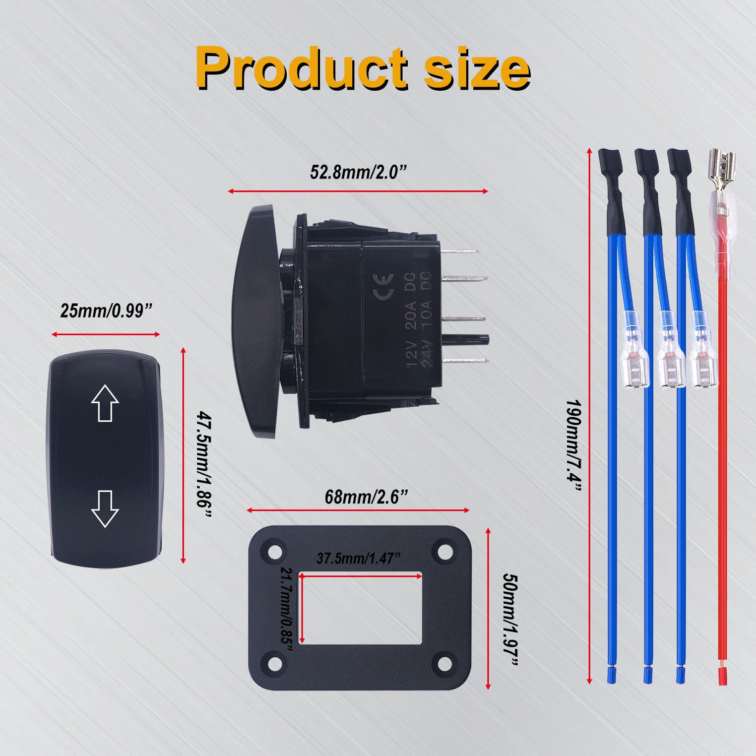 むーでぃー　 Amazon.com: weideer Motor Polarity Reversing Rocker Switch